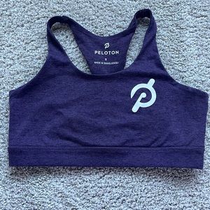 Peloton size small heathered strappy bra